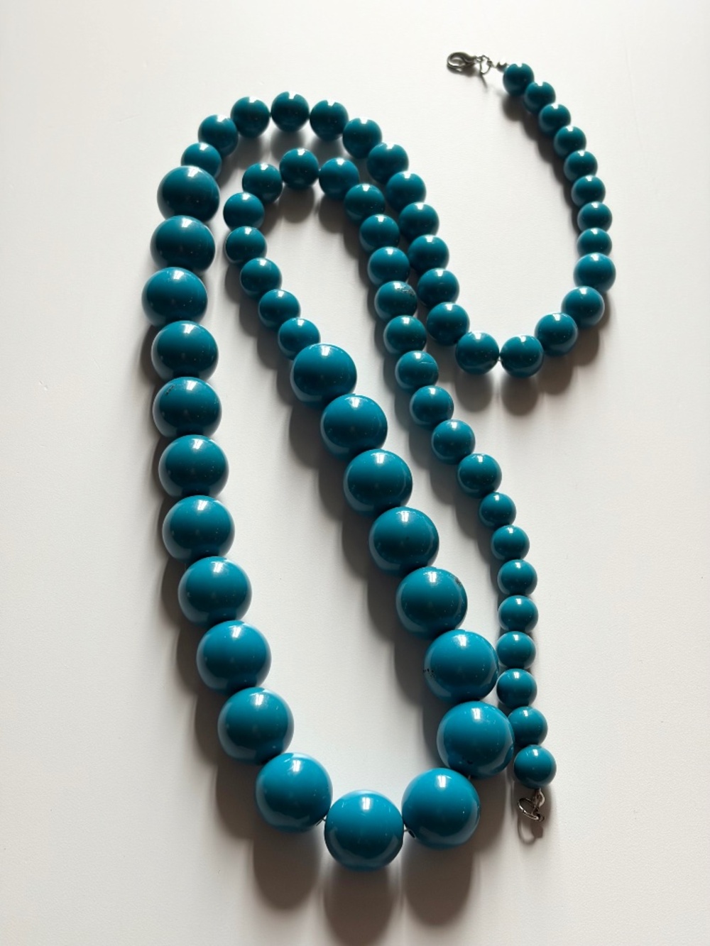 Teal Bead Necklace